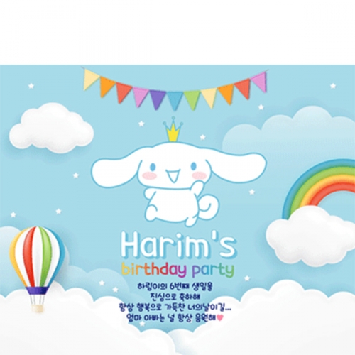 [파티붕붕]D4009 생일축하 현수막 / 생일 현수막 문구 남아 생일파티 포토존 장식