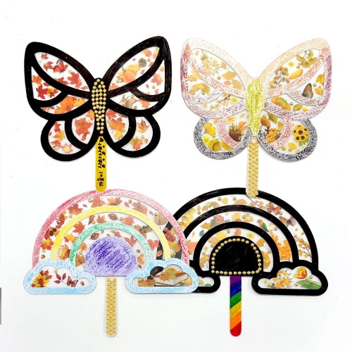 가을 낙엽 썬캐쳐 만들기