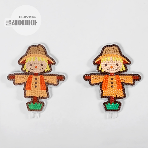 허수아비 보석십자수 무드등 만들기