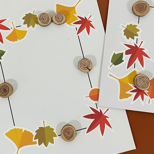 가을풍경담기 낙엽액자 만들기