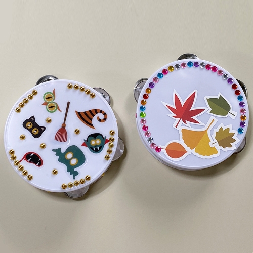 악기만들기 가을낙엽/할로윈 미니탬버린 만들기