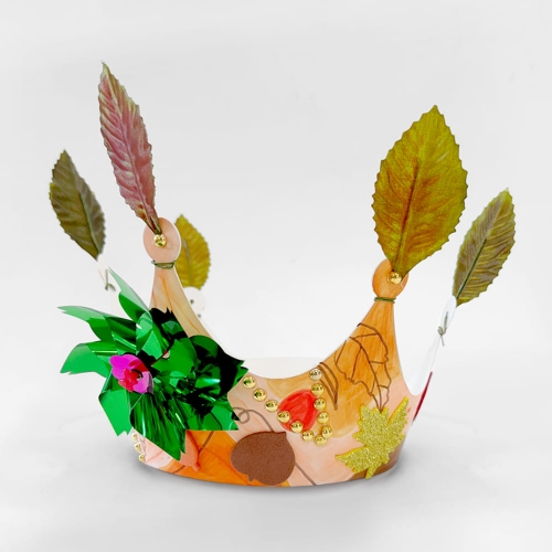 DIY 가을 나뭇잎왕관 왕관바람개비 만들기세트