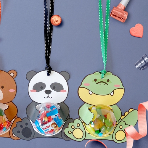 동물모양 사탕목걸이 사탕선물포장