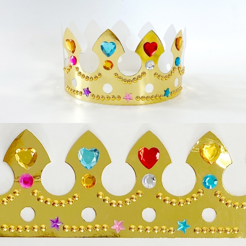 블링블링 금빛 보석 왕관만들기(10세트)