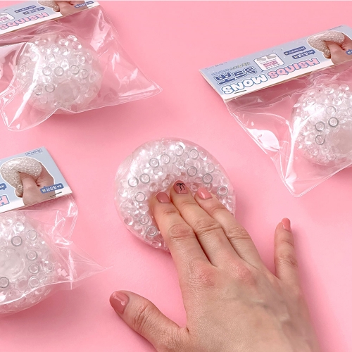 뽀드득 스노우 스퀴시 말랑이 주물럭 (6개)