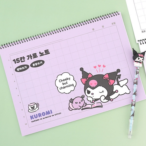 산리오캐릭터즈 15칸 가로노트 6권묶음 (시나모롤 쿠로미 한교동)