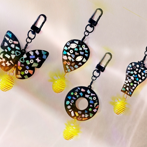 전통공예 전통자개키링 자개스티커키링