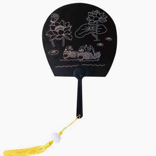 민화그림 자개스티커 부채만들기(5세트)