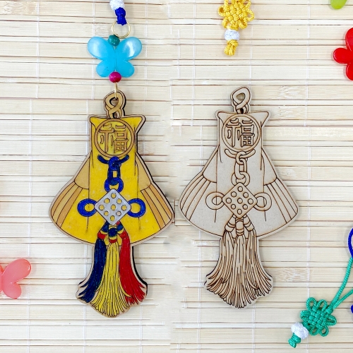 전통공예 나비비즈복주머니 노리개세트(혼합3세트)