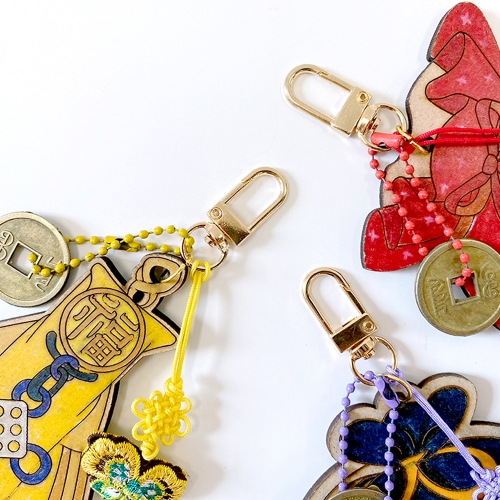 전통 복주머니 엽전 키링만들기(3종세트)