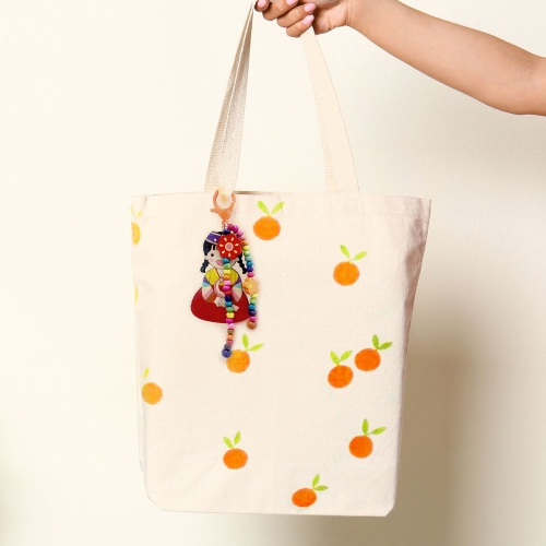 전통공예 나무전통비즈(전통의상1쌍세트) 키링만들기