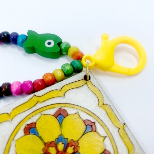 전통공예 나무전통비즈(전통문양3세트) 키링만들기