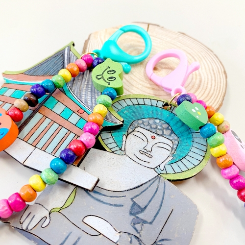 전통공예 나무전통비즈(문화재3세트) 키링만들기