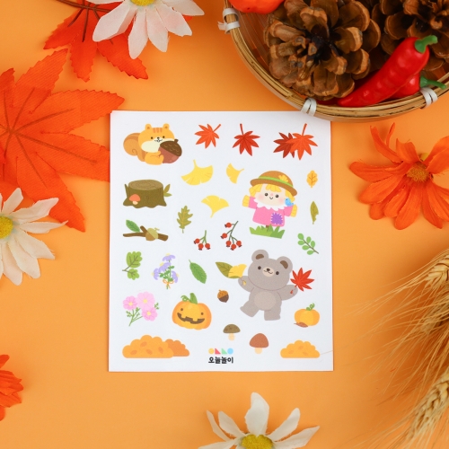 [오늘놀이] 투명 스티커(11종 택1/참여수업/스탠드꾸미기/KC인증)