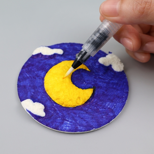 [오늘놀이] 3D 입체 아트 캔버스 세트(2종 택1/워터 브러쉬 포함/KC인증)