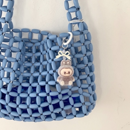 리본 미니 라부부 키링 키홀더 피규어 인형 백참 가방꾸미기