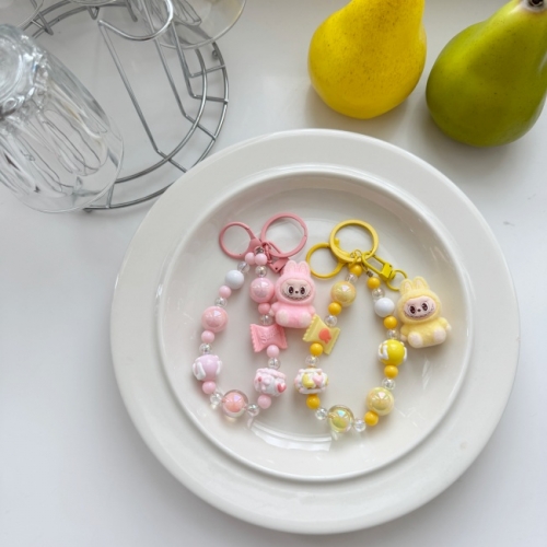 미니 라부부 스트랩 키링 키홀더 피규어 인형 백참 가방꾸미기