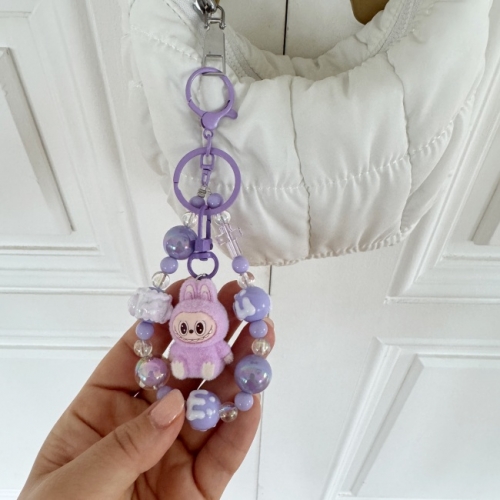 미니 라부부 스트랩 키링 키홀더 피규어 인형 백참 가방꾸미기