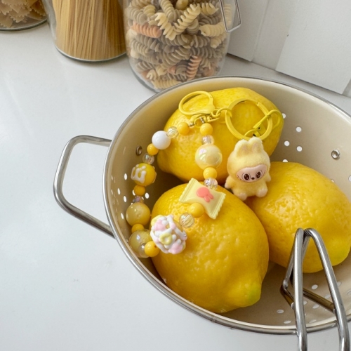 미니 라부부 스트랩 키링 키홀더 피규어 인형 백참 가방꾸미기