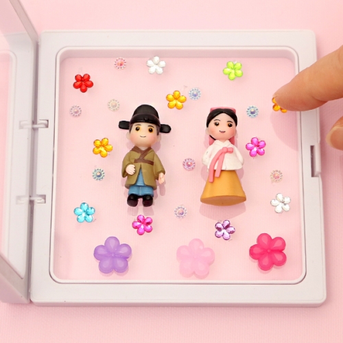 전통의상 랩 투명 액자 꾸미기