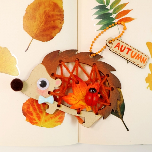 고슴도치 실잇기 키링 5set