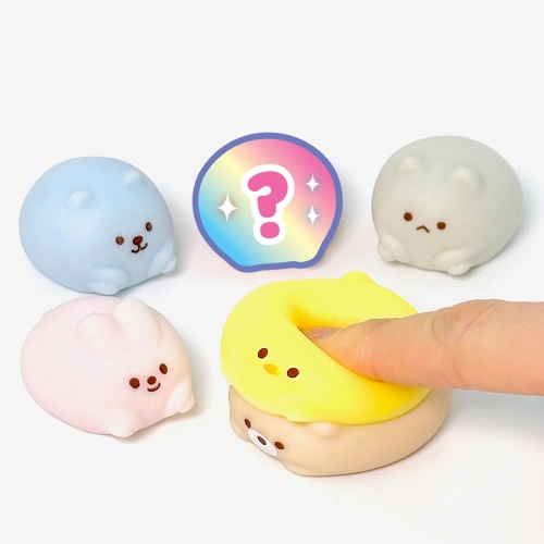 부끄런 애니멀 랜덤 말랑 모찌 스퀴시 주물럭 (30개)