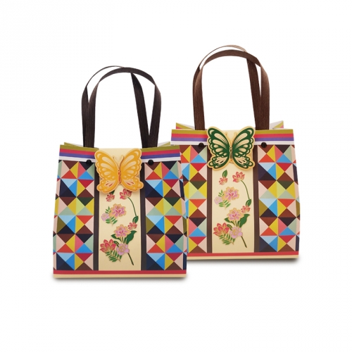 조각보 전통 가방 유과세트