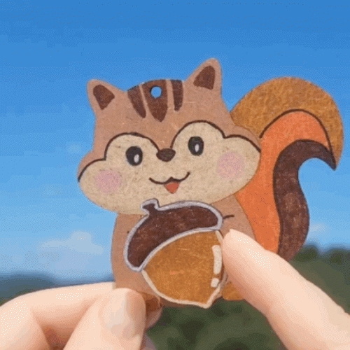 떼굴떼굴 도토리 다람쥐-미니스피너(옵션선택)가방고리&목걸이