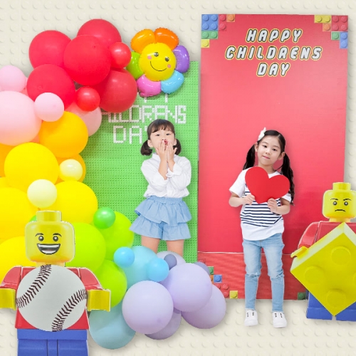[파티붕붕] 레고 포토존 131 / 어린이집 유치원 남아 생일축하 파티 판넬 보드 어린이날 포토존