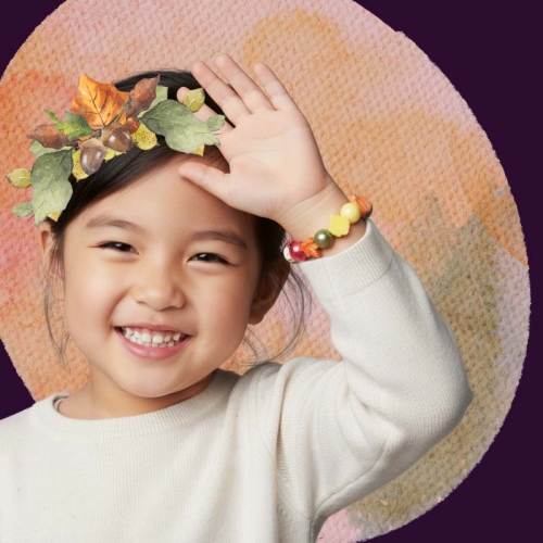 가을 단풍 허수아비 팔찌