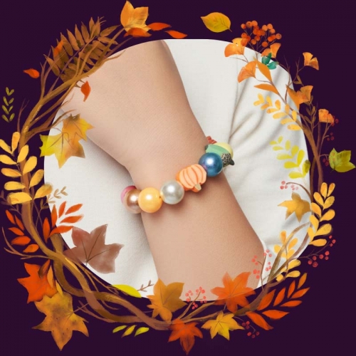 가을 단풍 허수아비 팔찌
