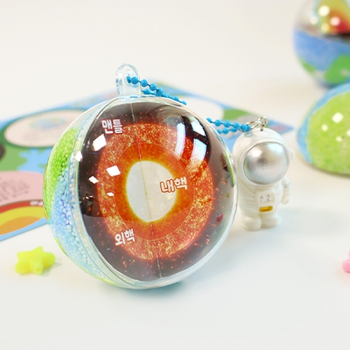 지구 모형 돔 키링 5set