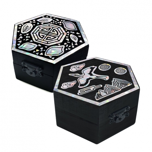 홀로그램 전통자개 스티커 - 꽃 2매