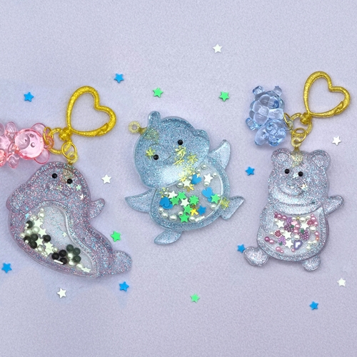 쉐이커 레진아트 키링만들기 (색상랜덤)