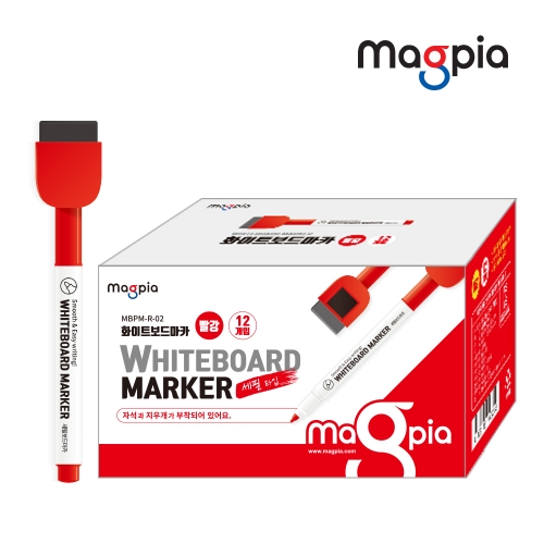 [마그피아] 화이트보드용 보드 마카펜 12개입