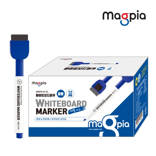 [마그피아] 화이트보드용 보드 마카펜 12개입