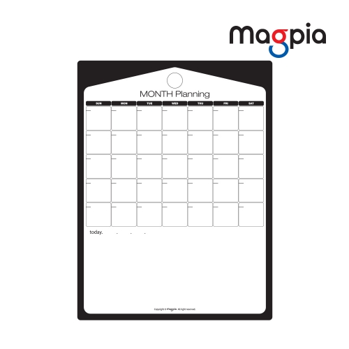 [마그피아] 먼슬리플래너 고무자석 스케줄보드