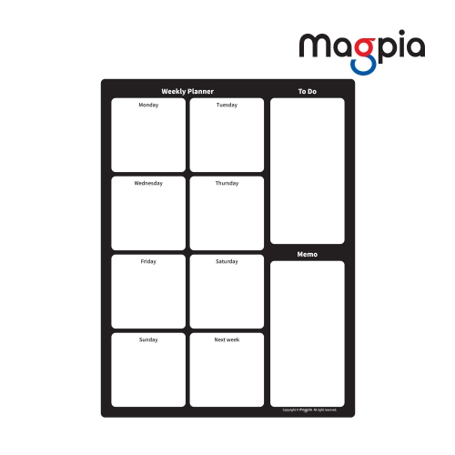 [마그피아] 위클리플래너 고무자석 스케줄보드