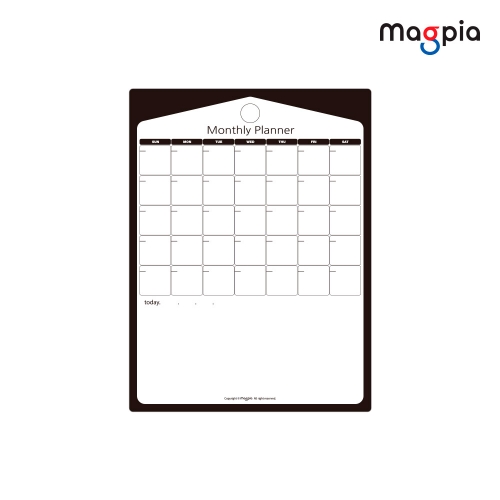 [마그피아] 유리용 먼슬리플래너 자석 스케줄보드