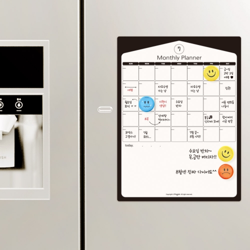 [마그피아] 유리용 먼슬리플래너 자석 스케줄보드