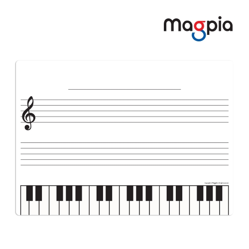 [마그피아] 오선지보드 6040 음악 수업 자석보드