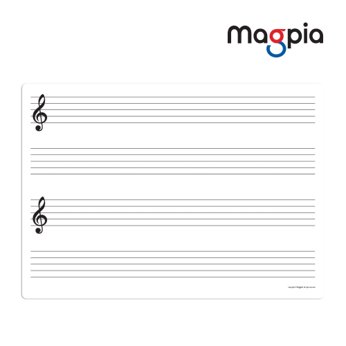 [마그피아] 오선지보드 6040 음악 수업 자석보드