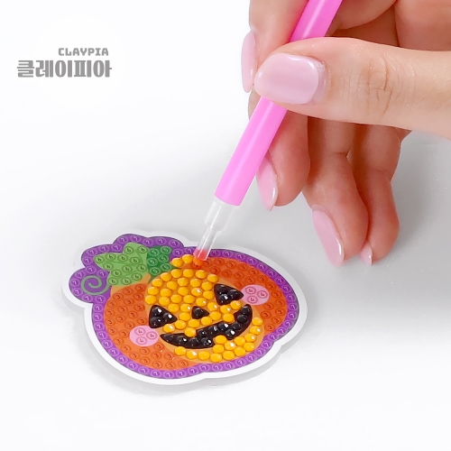 할로윈 보석십자수 스마트톡 만들기