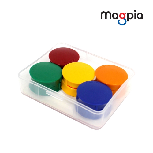 [마그피아] 칼라원형 자석 메모홀더 사이즈 택1
