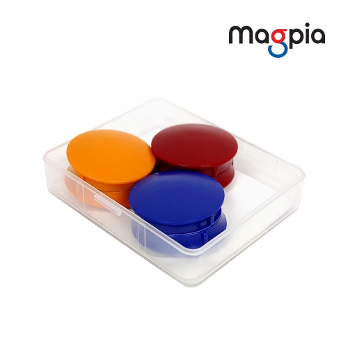 [마그피아] 칼라원형 자석 메모홀더 사이즈 택1