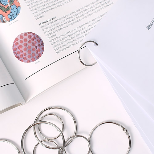 [마그피아] 원형 카드링 사이즈 택1 실버 고리
