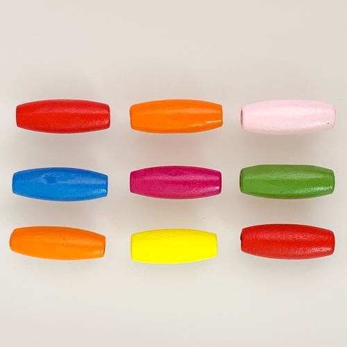 [대원피앤피] 나무 비즈 타원 대(2종 택1/부자재/비즈공예)