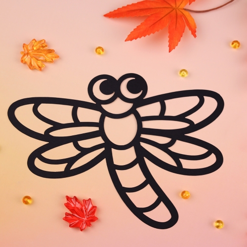 [오늘놀이] 알록달록 가을 곤충 잠자리 썬캐쳐 만들기(셀로판지 포함/환경구성/KC인증)