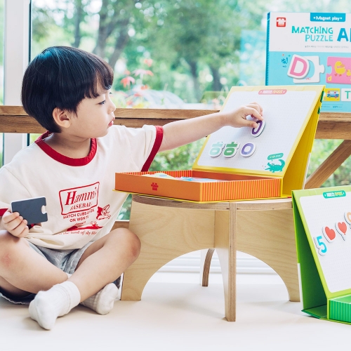 [아리아띠] 매칭퍼즐 자석글자 3종 택1 한글 숫자 영어