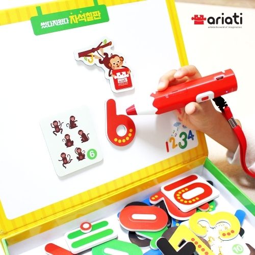 [아리아띠] 사운드 쏙쏙 자석글자 3종 택1 한글 숫자 영어